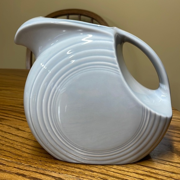 Fiesta grey large disk pitcher